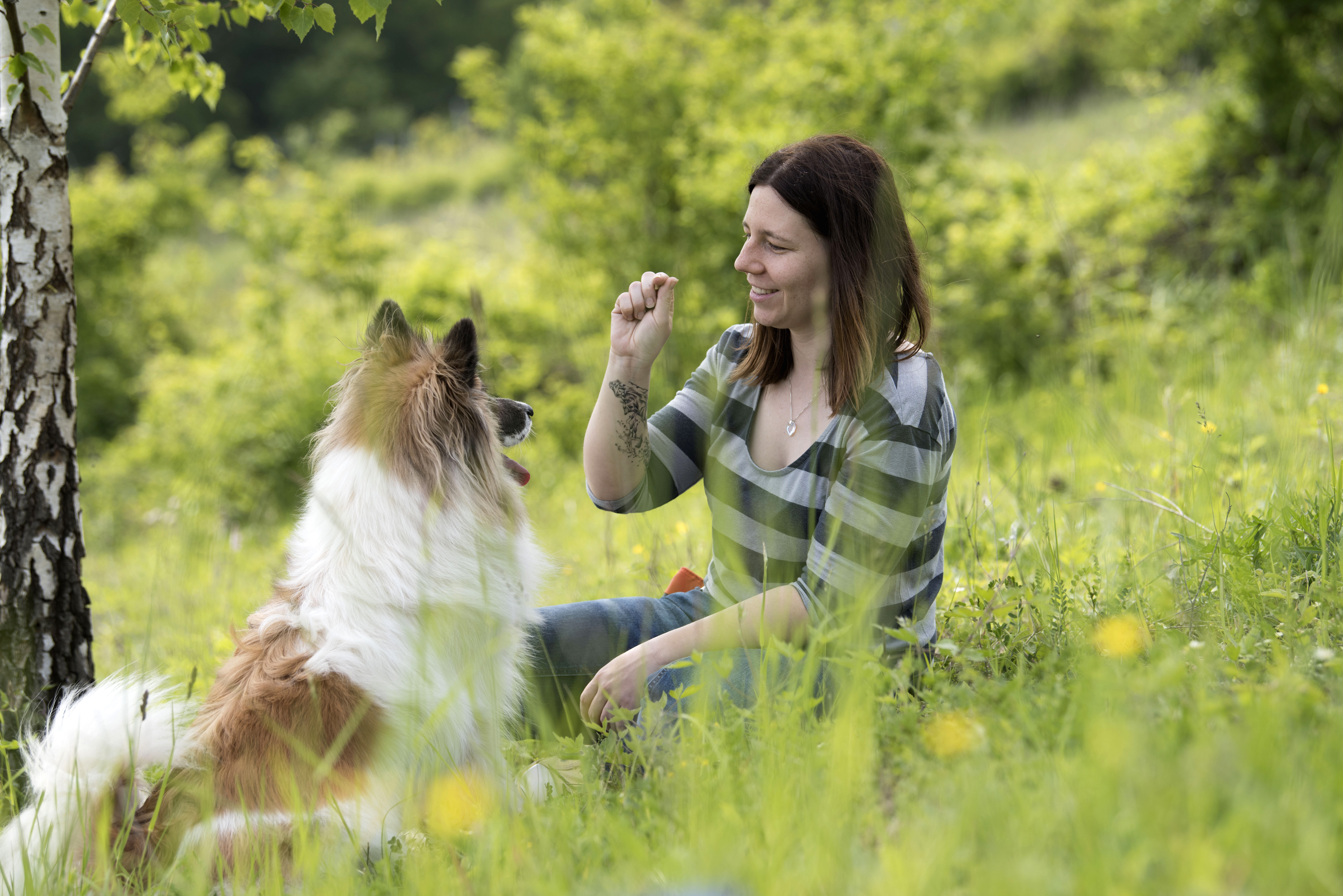 Freiraum für Mensch und Hund Barbara Orth mit Hund